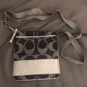 Denim Coach crossbody bag